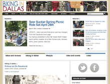 Tablet Screenshot of bikingindallas.com